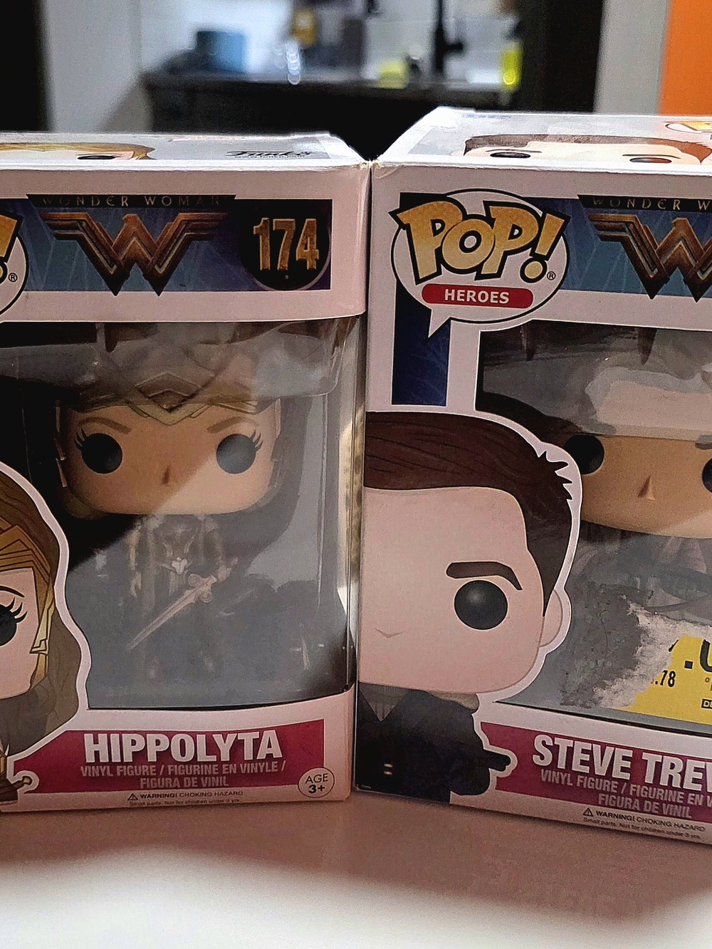 Funko Pop! Heroes Wonder Woman Hippolyta & Steve Trevor (Gold, Pink, Black)